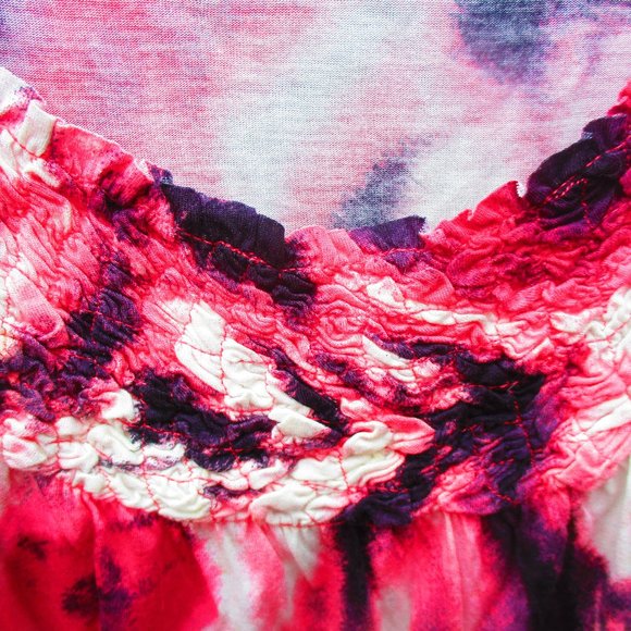 INC Pink Purple & White Poppy Print Tee 1X NEW - Picture 6 of 8